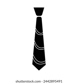 Tie icon with outline and glyph style. Tie icon. Childish clothing and school accessories icon. Vector illustration. Eps file 344.