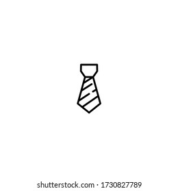 tie icon ready for all purpose. simple, flat, black,outline.