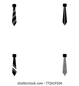 tie icon set