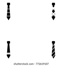 tie icon set