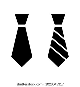 tie icon set isolated vector