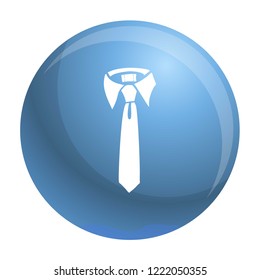 Tie icon. Simple illustration of tie vector icon for web design isolated on white background