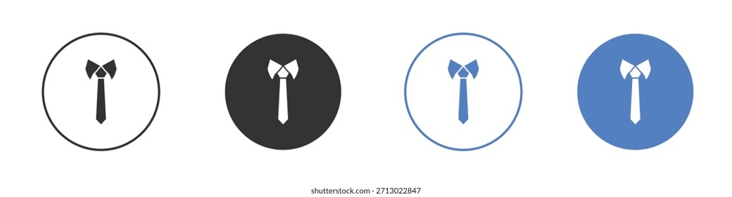 Icono de corbata simple Vector minimalista EPS