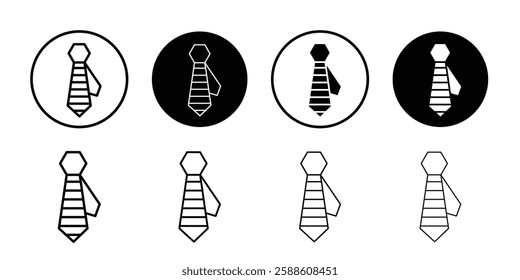 Tie icon Simple outline vector logo