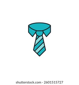 Tie icon symbol vector illustration isolated on white background