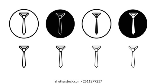 Tie icon Thin line art collection