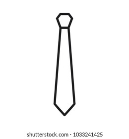 tie icon in trendy flat style 