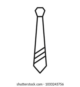 tie icon in trendy flat style 