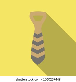 Tie Icon in trendy flat style isolated on background. Necktie symbol for your web site design, logo, app, UI. Vector illustration