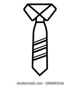 Tie Icon in trendy flat style isolated on grey background. Necktie symbol for your web site design, logo, app, UI. Vector illustration, EPS10.