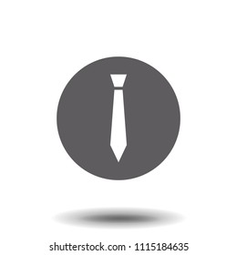 Tie Icon in trendy flat style isolated on white background. Necktie symbol for your web site design, logo, app, UI. Vector illustration.