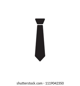 Tie icon in trendy flat style isolated on white background