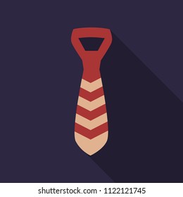 Tie Icon in trendy flat style isolated on background. Necktie symbol for your web site design, logo, app, UI. Vector illustration