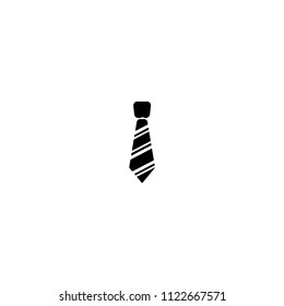 Tie Icon in trendy flat style isolated