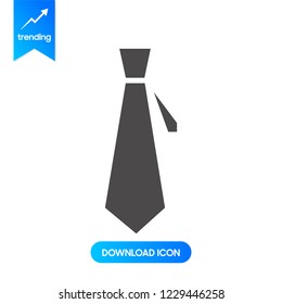 Tie Icon in trendy flat style isolated on grey background. Necktie symbol for your web site design, logo, app, UI. Vector illustration, EPS10.