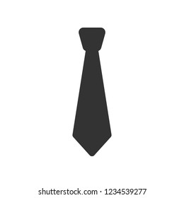 Tie Icon in trendy flat style isolated on white background. Necktie symbol for your web site design, logo, app, UI. Vector illustration.