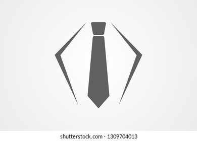 tie Icon in trendy flat style isolated on grey background. tie symbol for your web site design, logo