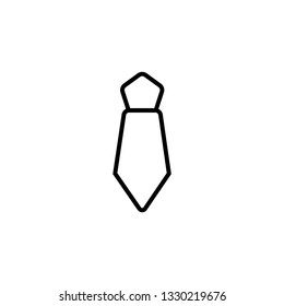 Tie Icon in trendy flat style isolated on white background symbol for your web site or business