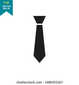 tie icon in trendy flat style 