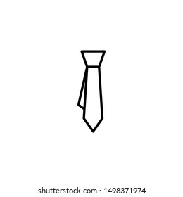 Tie Icon in trendy flat style isolated on white background. Necktie symbol for your web site design, logo, app, UI. Vector illustration, EPS10.