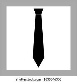 Tie Icon in trendy flat style isolated on grey background. Necktie symbol for your web site design, logo, app. Vector illustration.