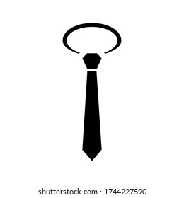 Icono de la marea en un estilo plano de moda aislado en el fondo negro. Símbolo de corbata para el diseño de tu sitio web, logotipo, aplicación, interfaz de usuario. Ilustración del vector.EPS 10
