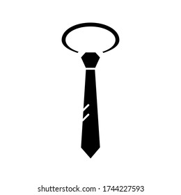 Icono de la marea en un estilo plano de moda aislado en el fondo negro. Símbolo de corbata para el diseño de tu sitio web, logotipo, aplicación, interfaz de usuario. Ilustración del vector.EPS 10