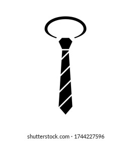 Icono de la marea en un estilo plano de moda aislado en el fondo negro. Símbolo de corbata para el diseño de tu sitio web, logotipo, aplicación, interfaz de usuario. Ilustración del vector.EPS 10