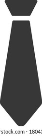 Tie Icon in trendy flat style isolated on grey background. Necktie neckcloth bow tie symbol for your web site design, logo app UI. Vector illustration