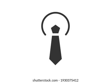 Tie Icon in trendy flat style isolated on white background. Necktie symbol for your web site design, logo, app, UI. Vector illustration, EPS 10.