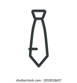 Tie Icon in trendy flat style isolated on white background. Necktie symbol for your web site design, logo, app, UI. Vector illustration, EPS10.