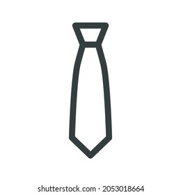 Tie Icon in trendy flat style isolated on white background. Necktie symbol for your web site design, logo, app, UI. Vector illustration, EPS10.