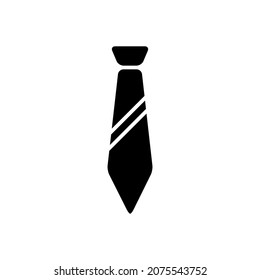Tie Icon in trendy flat style isolated on white background.