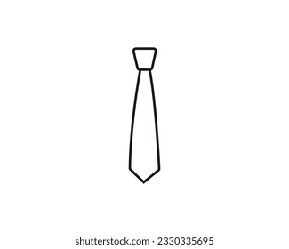 Tie Icon in trendy flat style isolated on grey background. Line tie icon illustration isolated vector sign symbol. Necktie symbol for your web site design, logo, app, UI. Vector illustration. EPS10.