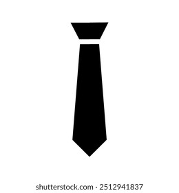 Tie Icon in trendy flat style isolated color aditable