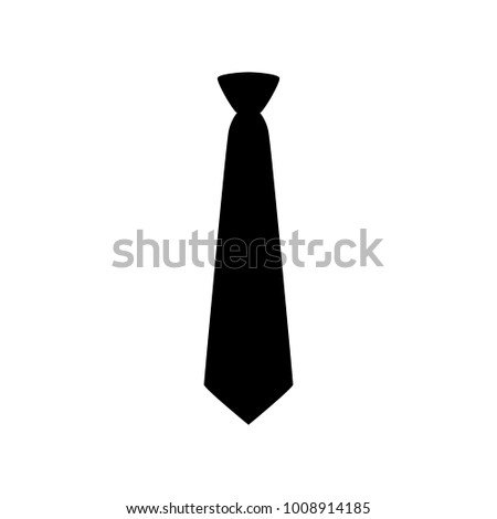 Tie Icon in trendy flat style isolated on white background. Necktie symbol for your web site design, logo, app, UI. Vector illustration,
