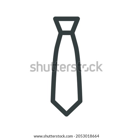 Tie Icon in trendy flat style isolated on white background. Necktie symbol for your web site design, logo, app, UI. Vector illustration, EPS10.