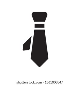 Tie icon in trendy glyph style design. Vector graphic illustration. Tie icon for website design, logo, and ui. Vector file. EPS 10.