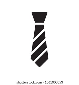 Tie icon in trendy glyph style design. Vector graphic illustration. Tie icon for website design, logo, and ui. Vector file. EPS 10.