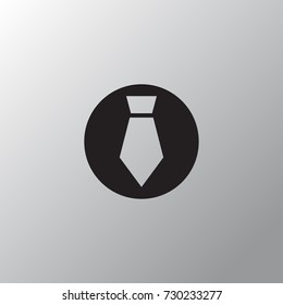 Tie icon in trendy isolated on grey background.Vector illustration.