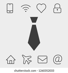 tie icon vector