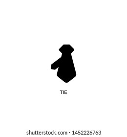 tie icon vector black design