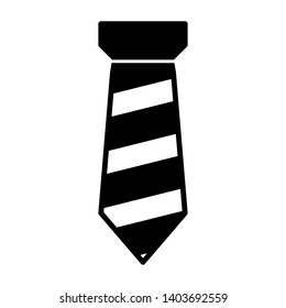 tie icon vector in black and white color