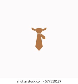 Tie  icon Vector design. Colored illustration.