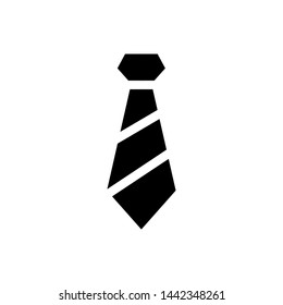 Tie icon vector , design inspiration illustration , template business office , icons trendy emblem isolated, outline solid black background white