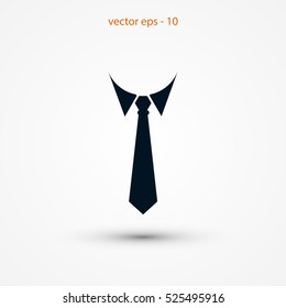 The tie icon, Vector EPS 10 illustration style