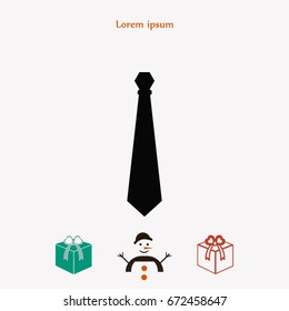 The tie icon vector, Vector EPS 10 illustration style