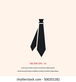 Tie icon vector, flat design best vector icon