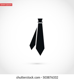 Tie icon vector, flat design best vector icon