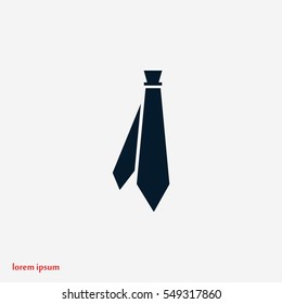 Tie icon vector, flat design best vector icon